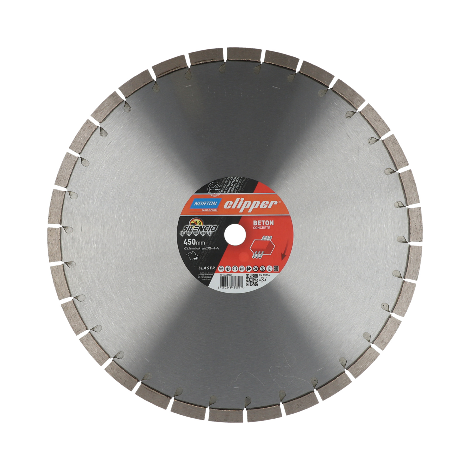 Disque diamant Extreme Beton Silencio 450x25,4mm NORTON - 70184631020