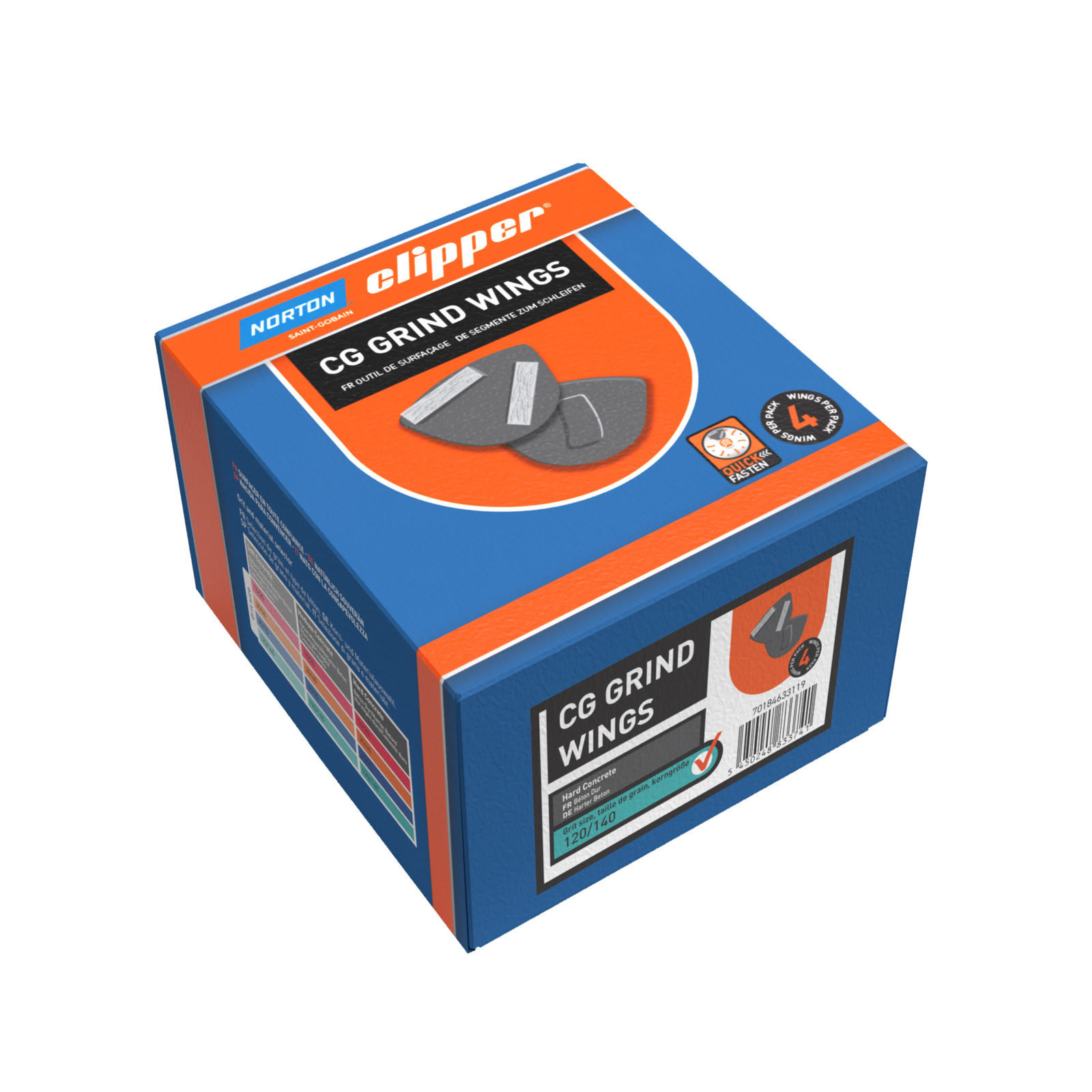Sabots CG Grind béton dur 120/140 boîte 4 NORTON - 70184633119