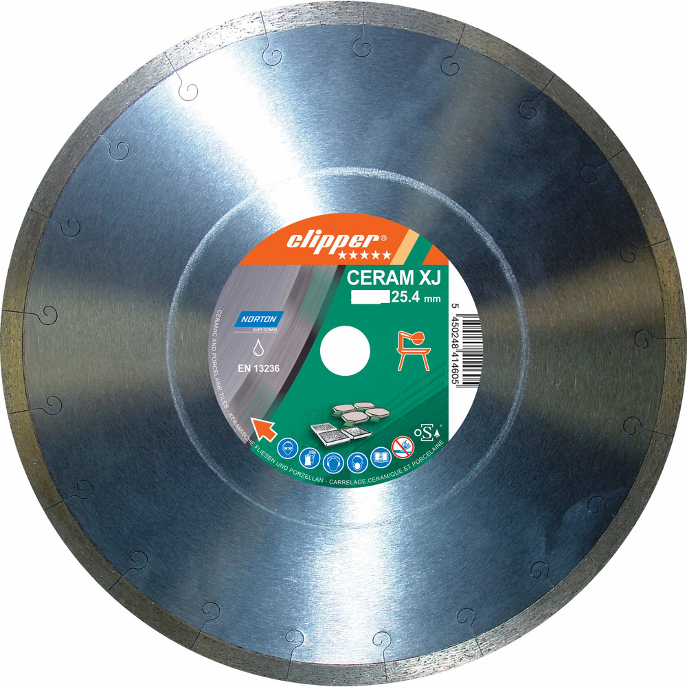 Disque diamant NORTON Ceram XJ Ø 250 mm Alésage 25.4 - 70184644432