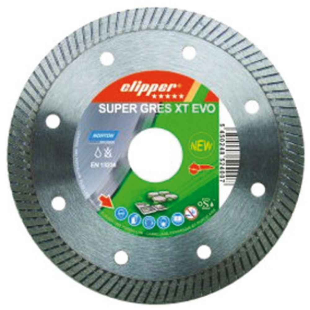 Disque diamant NORTON Super Grés XT Evo Diam. 125 mm Alésage 22.23 - 70184644760