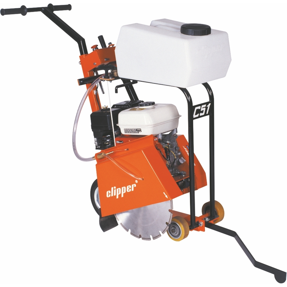 Scie à sol thermique compacte Norton Clipper Ø 350 mm C51 125 mm de coupe maxi - 70184683534