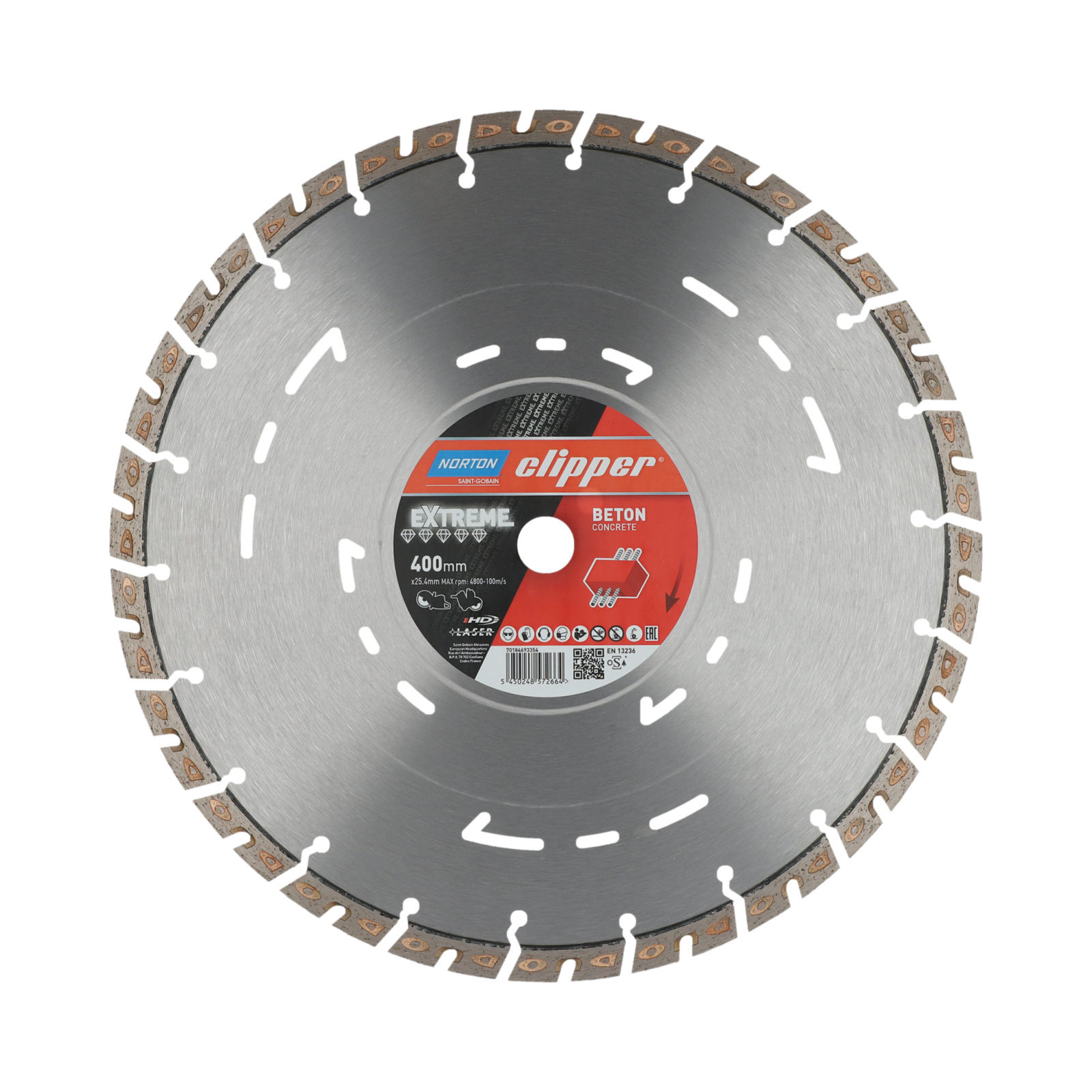 Disque diamant 400x25,4 mm EXTREME BETON NORTON - 70184693354