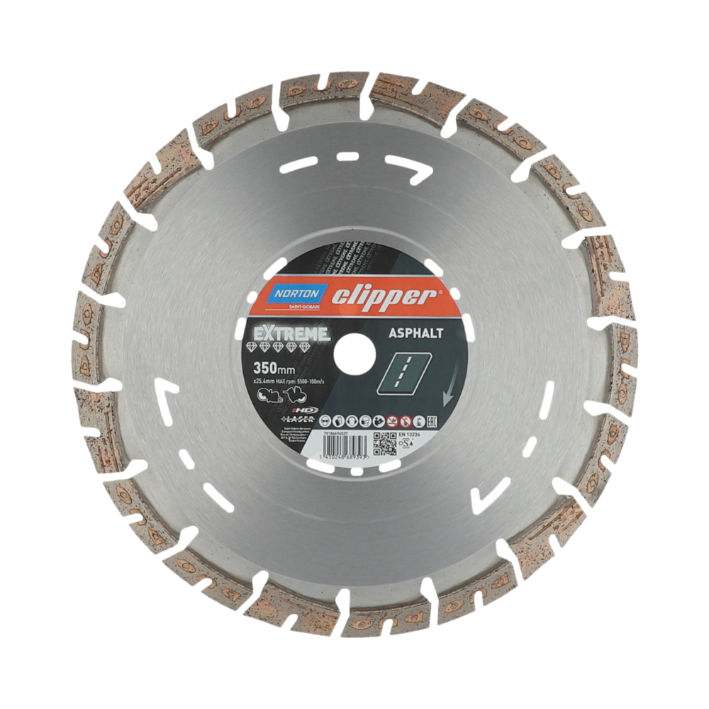 Disques diamant Clipper-EXTREME ASPHALT-350-15x3.2 NORTON - 70184694537