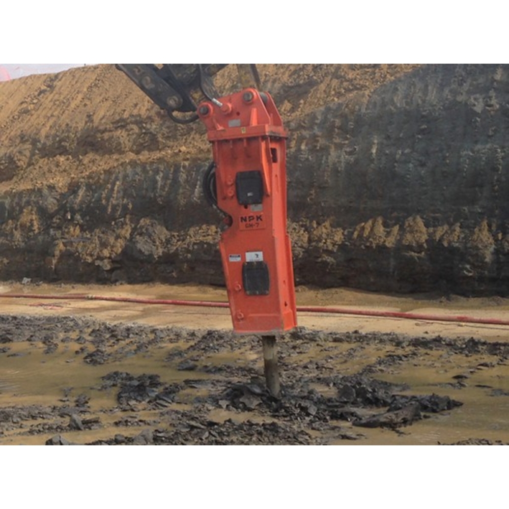 Brise roche hydraulique npk pour porteur de 14-21t avec outils diam.116 - gh-7a