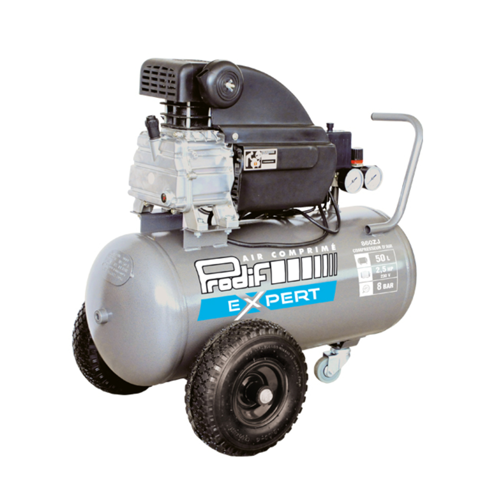 Compresseur PRODIF 50 litres 8 bar 2,5cv 230v - 860ZJ