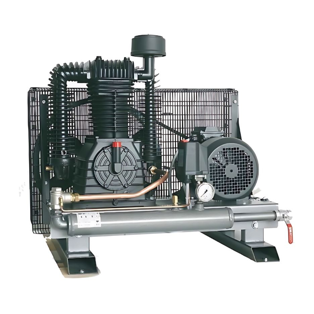 Compresseur sur châssis bi-étagé PRODIF tri 10 CV 11 bar rotation lente FC069011300