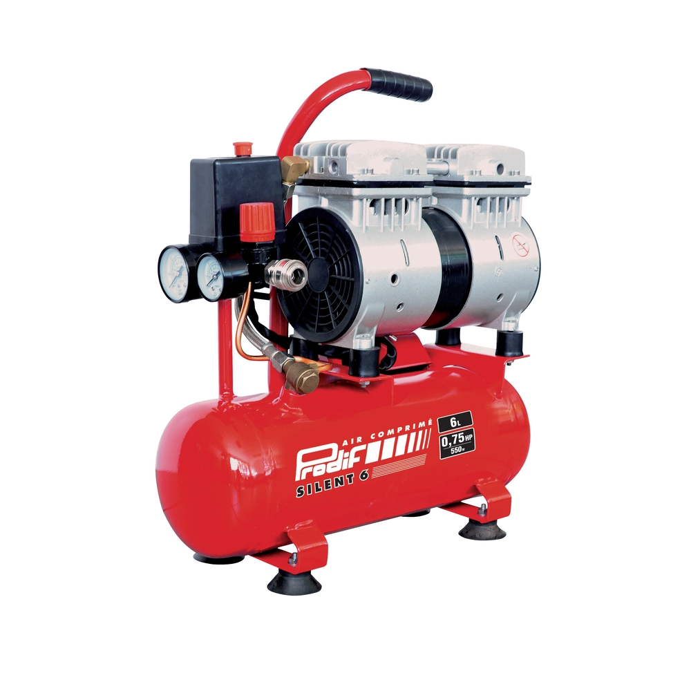 Compresseur silencieux PRODIF 6L 0,75 CV 8 BAR - SIL06J