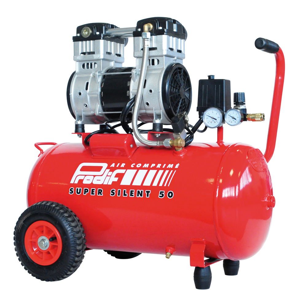 Compresseur silencieux PRODIF 50L 2 CV 8 BAR vitesse lente SIL850