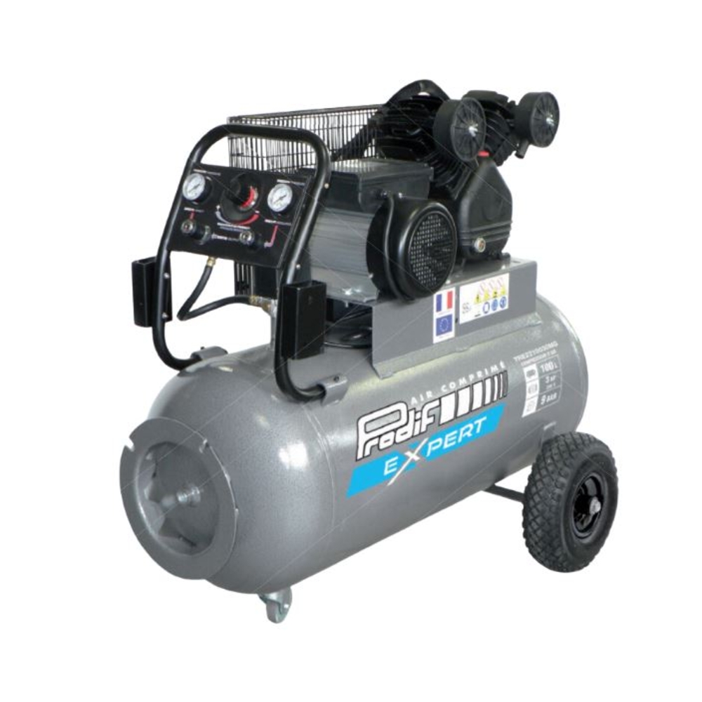 COMPRESSEUR PRODIF À COURROIE 100L 9 BAR 3CV - TRE2210030MG