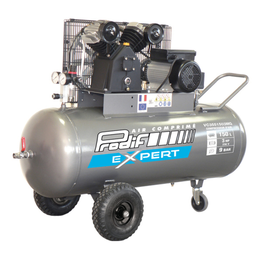 COMPRESSEUR D'AIR PRODIF 150L 9 BAR 3 CV  VC3551503MG