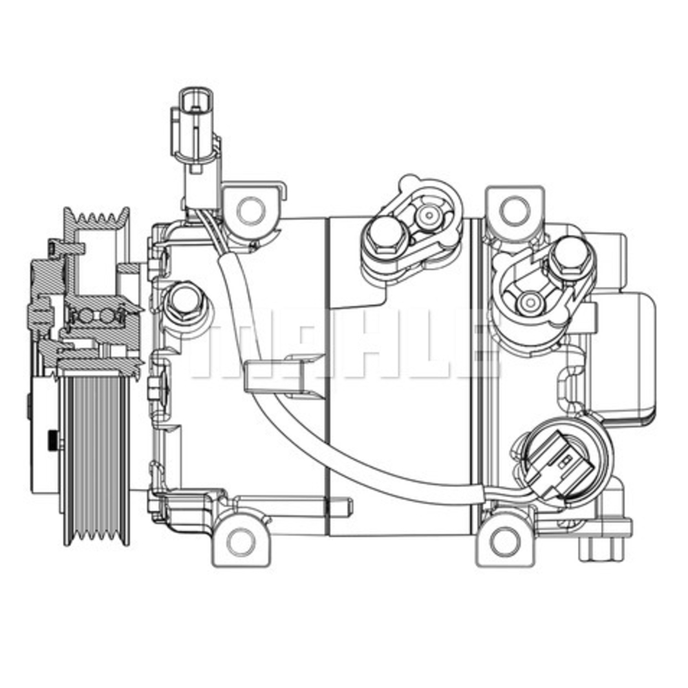 Compresseur de clim Kia/Hyundai - Mahle Neuf - 090.255.008.310