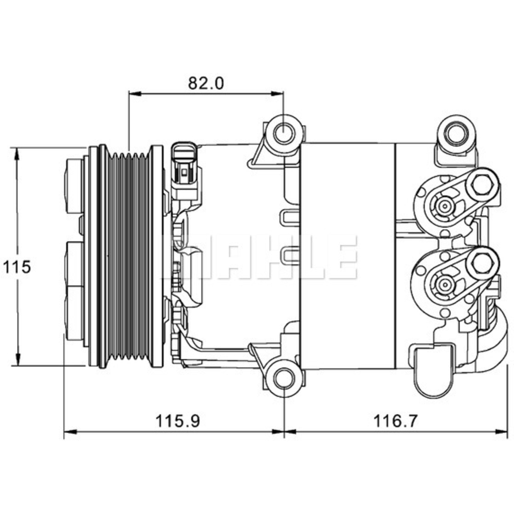 Compresseur de clim Ford - Mahle Neuf - 090.595.056.310