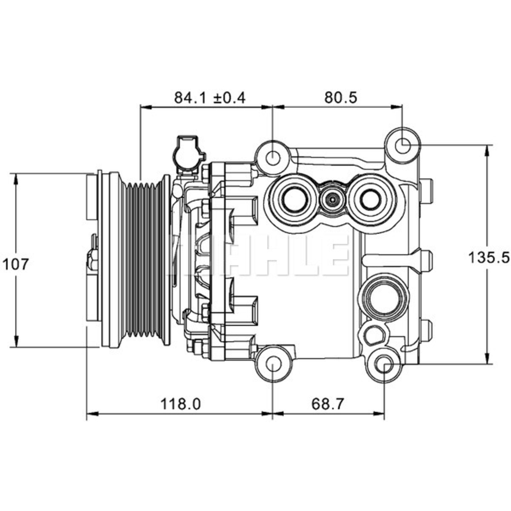 Compresseur de clim Ford - Mahle Neuf - 090.595.059.310