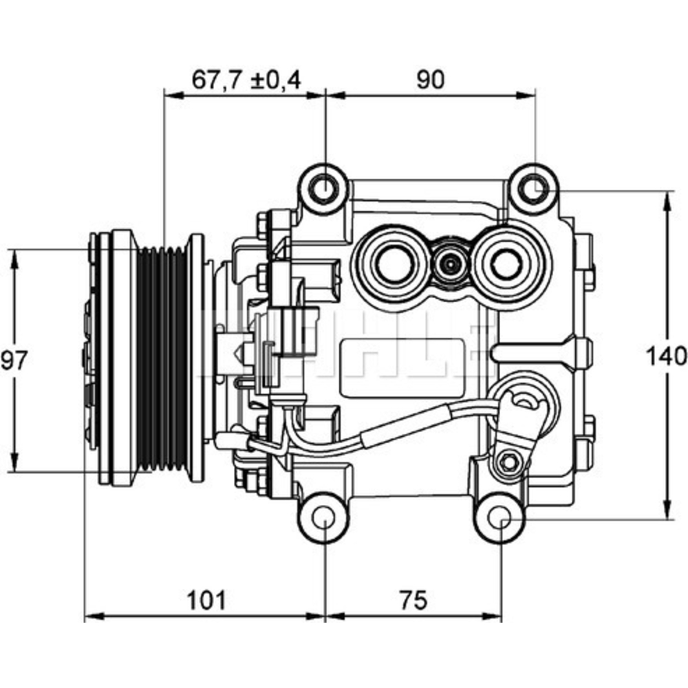Compresseur de clim Jaguar - Mahle Neuf - 090.845.016.310