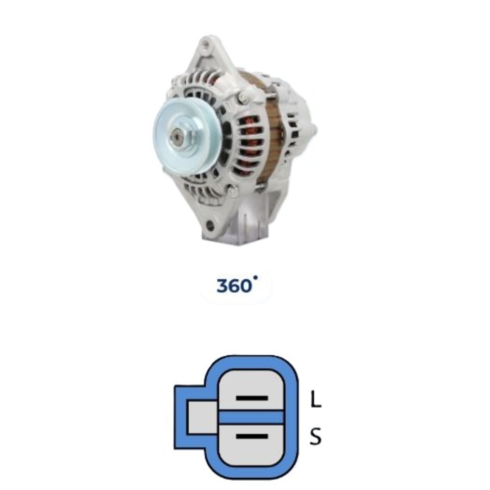 ALTERNATEUR KUBOTA 12V 80A 695.530.080.370