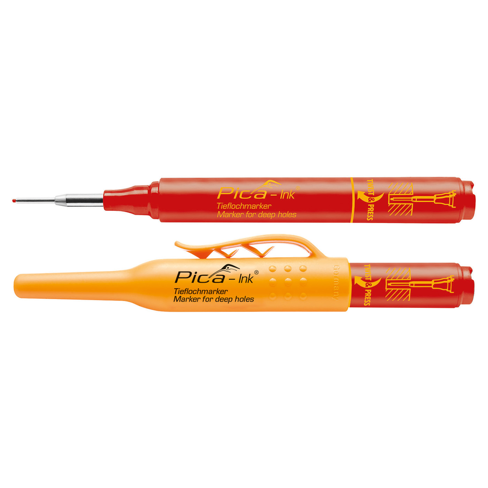 Marqueurs trous profonds Pica Ink rouge PICA - 15040