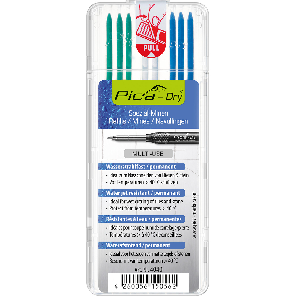 Etui de 8 mines pica dry spéciales assorties PICA - 4040