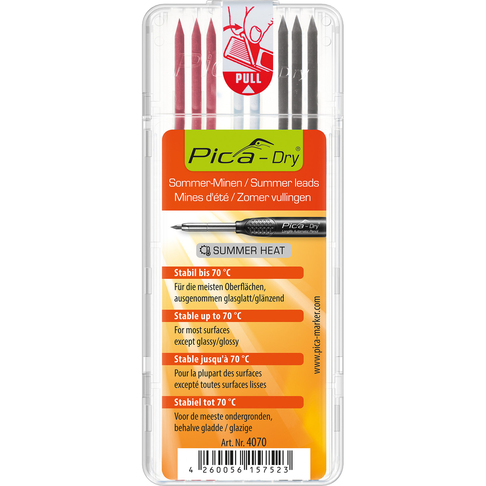 Etui de 8 mines pica dry d'été assorties PICA - 4070