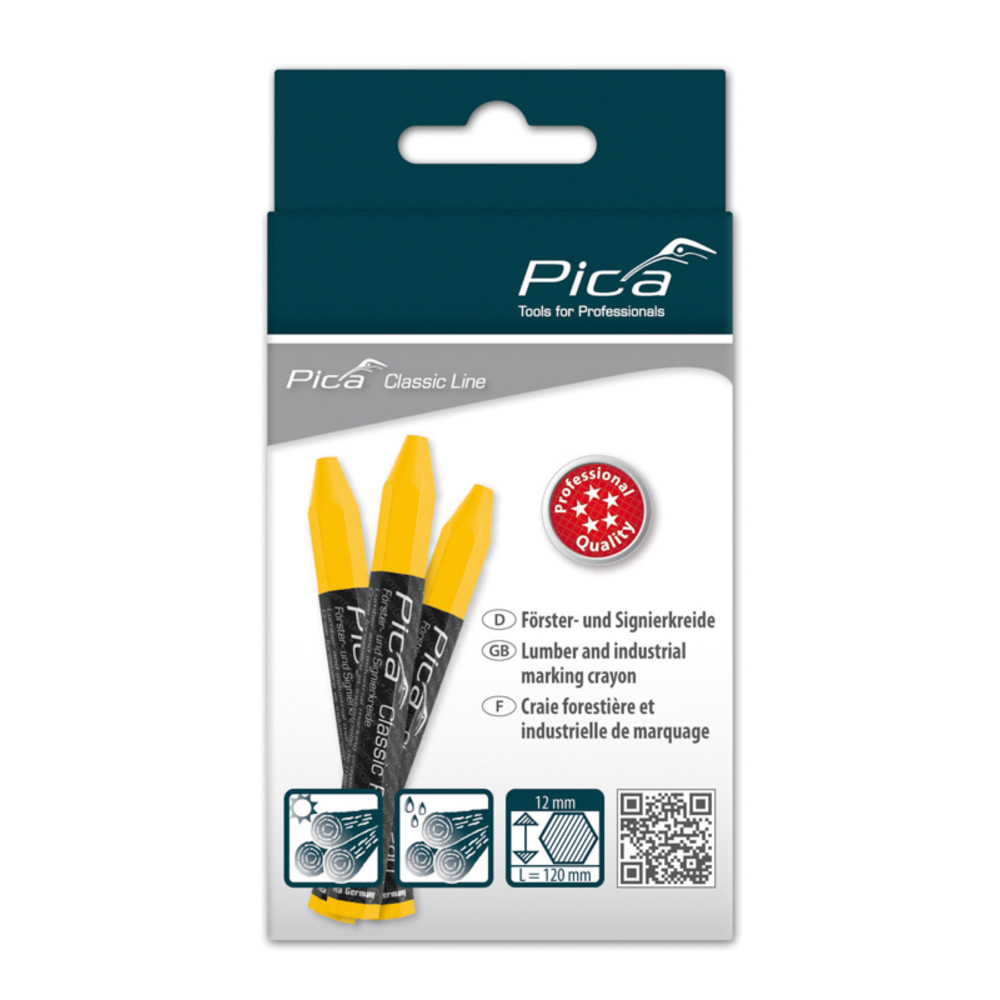 Craie forestière pica classic pro jaune PICA - 59044