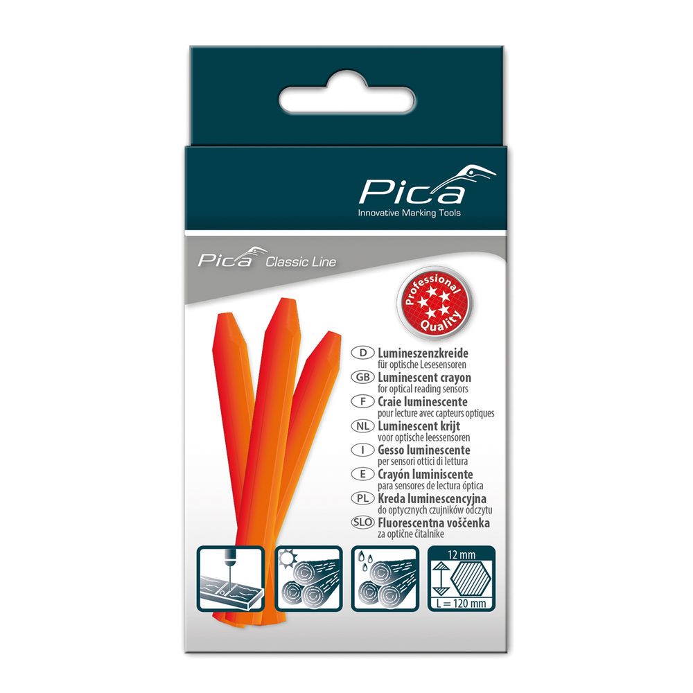 Craie luminescente pica classic pro 592orange fluo PICA - 592054