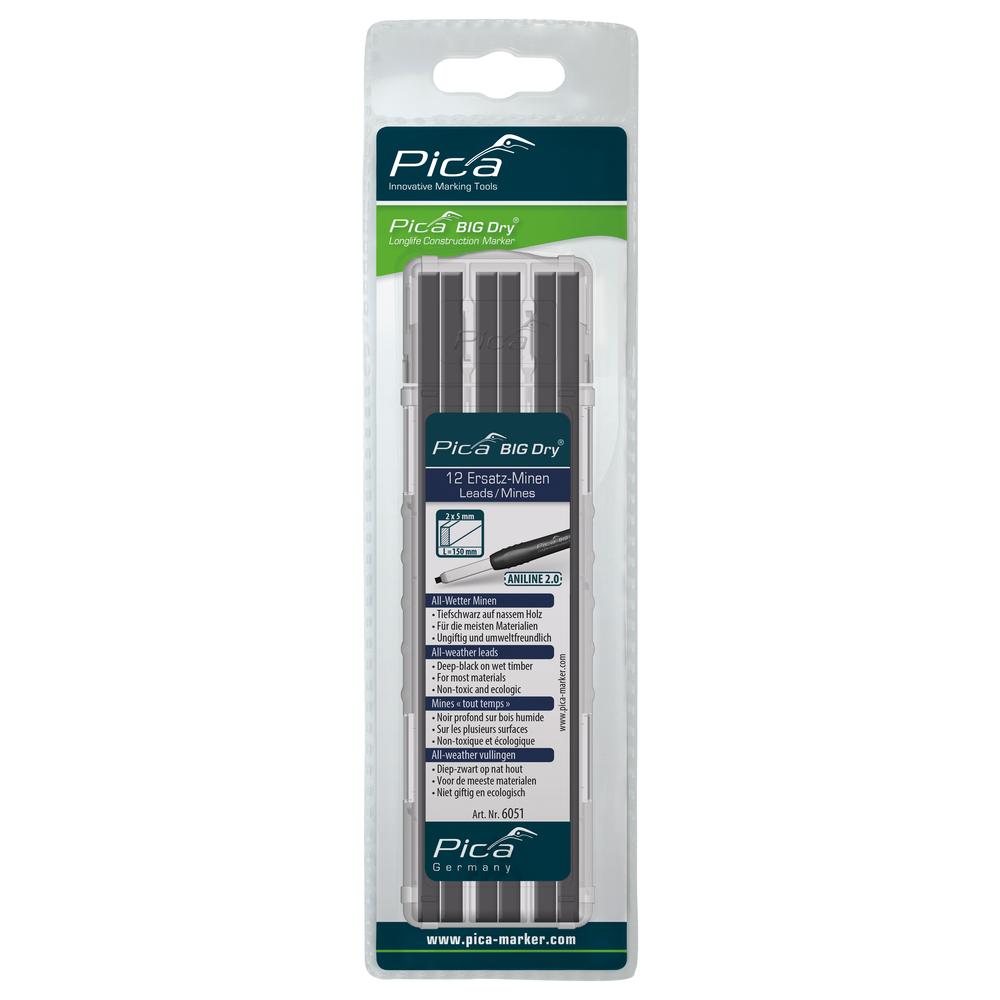 Etui de 12 mines pica big dry mines aniline PICA - 6051