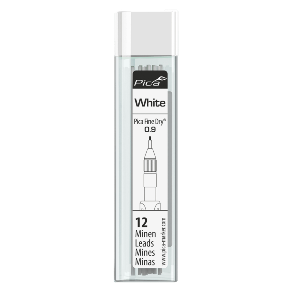 RECHARGE MINES 0,9MM BLANCHES PICA FINE DRY - 7032