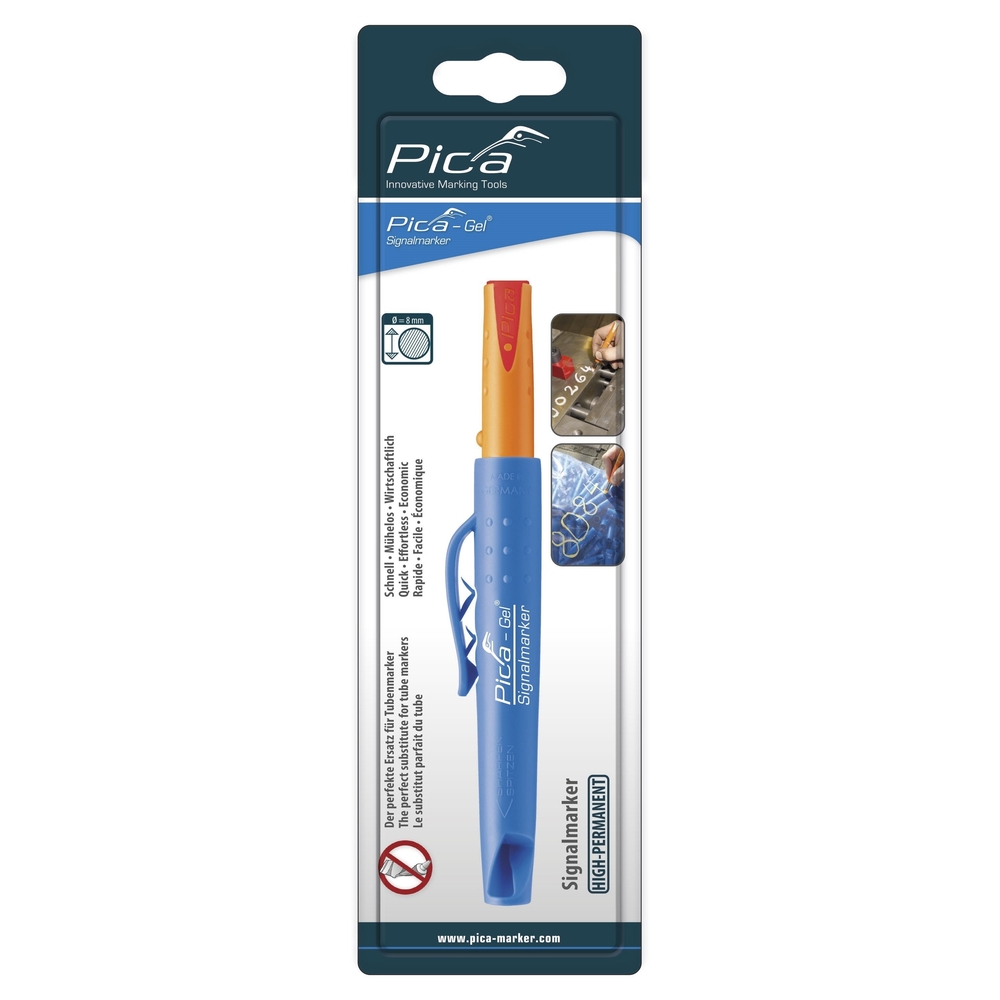 Marqueur rouge gel pica haute température 1000°C - vendu à l'unité  - 8082