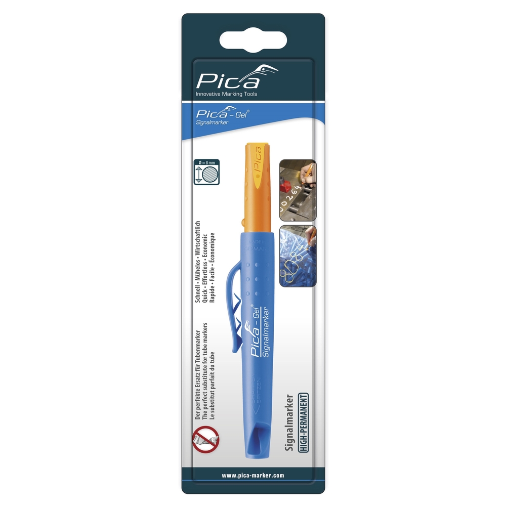 Marqueur jaune gel pica haute température 1000°C - vendu à l'unité - 8084