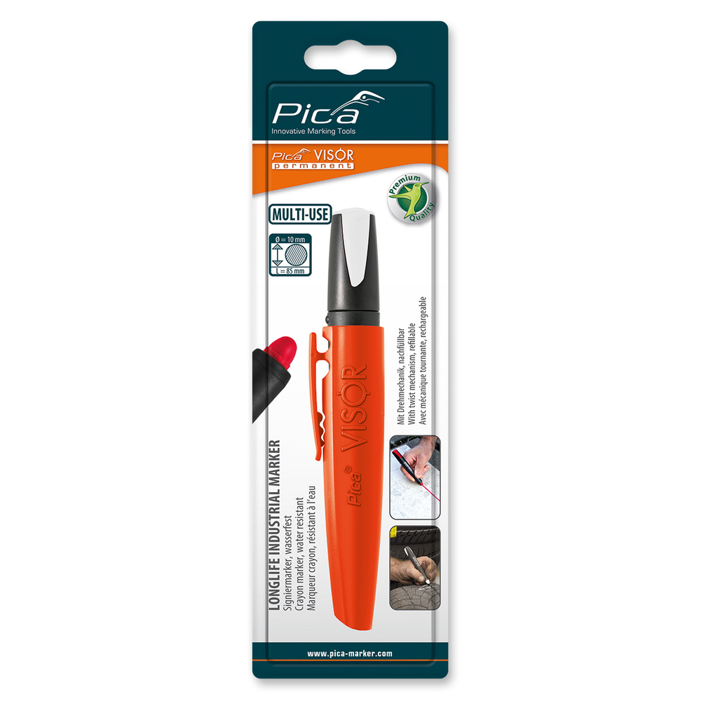 Marqueur permanent visor pica industrial marker fluo - blanc PICA - 99052
