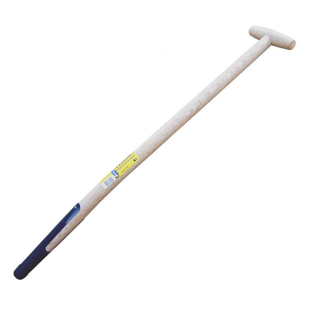 MANCHE BEQUILLE TOURNÉE 80 CM PERCE POUR FOURCHE A BECHER A SOIE AVEC FERULE PERRIN - 131110
