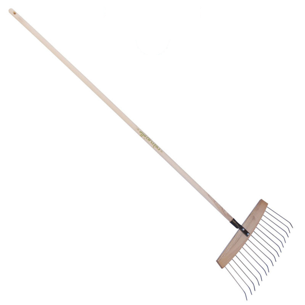 BALAI A FEUILLES ET GAZON BOIS/ACIER 16 DENTS EMMANCHÉ 1.65 M PEFC 100 % NAT/KIWI PERRIN - 505042