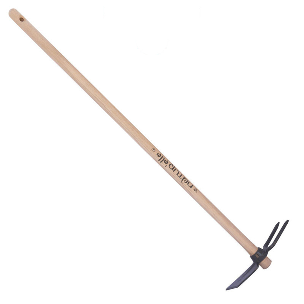 SERFOUETTE PANNE ET FOURCHE FORGÉE EMMANCHÉE 1.00 M PEFC 100 % NAT / GRIS ALGUE PERRIN - 507010