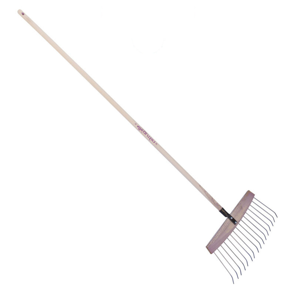 BALAI A FEUILLES ET GAZON BOIS/ACIER EMMANCHÉ 1.65 M PEFC 100 % NAT / FRAMBOISINE PERRIN - 509042