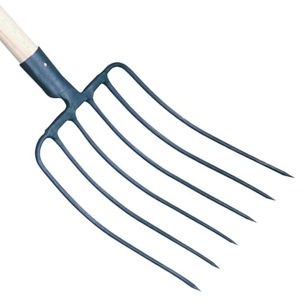 FOURCHE A ENSILAGE 6 DENTS Sans manche PERRIN - 624060