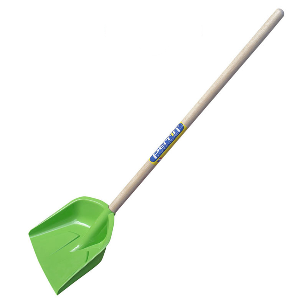 PELLE A NEIGE ENFANT 19 CM VERTE AVEC MANCHE POMME 60 CM MONTE PERRIN - 800014