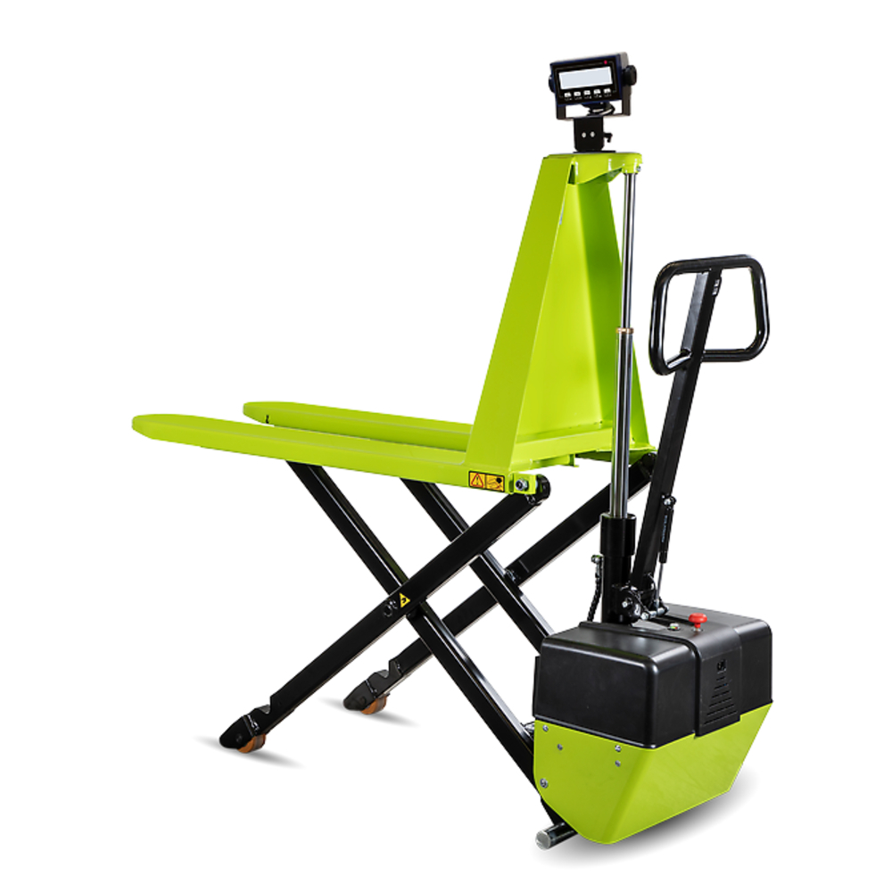 Transpalette électrique HX10E - Haute levée et pesée, 1185x565 mm - PRAMAC - EI05E0V0000