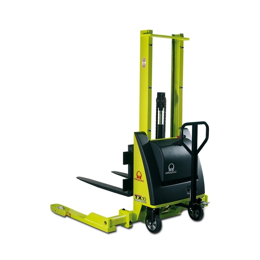 Gerbeur Semi-Électrique TX10/16 - Capacité 1T Élévation 1600mm Fourches Réglables - PRAMAC - HA310010000