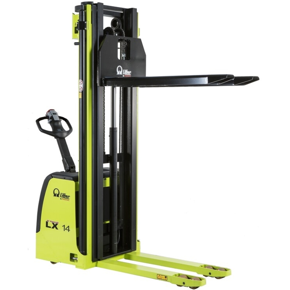 Gerbeur Électrique Triplex 1400 Kg - LX 14/42, 4200 mm avec Batterie 300 Ah - PRAMAC - HLW14D30000
