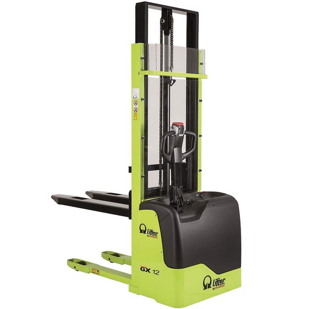 Gerbeur Électrique GX10/42 - Triplex 1T Élévation 4,20m, Batterie Gel - PRAMAC - HUW1030T000