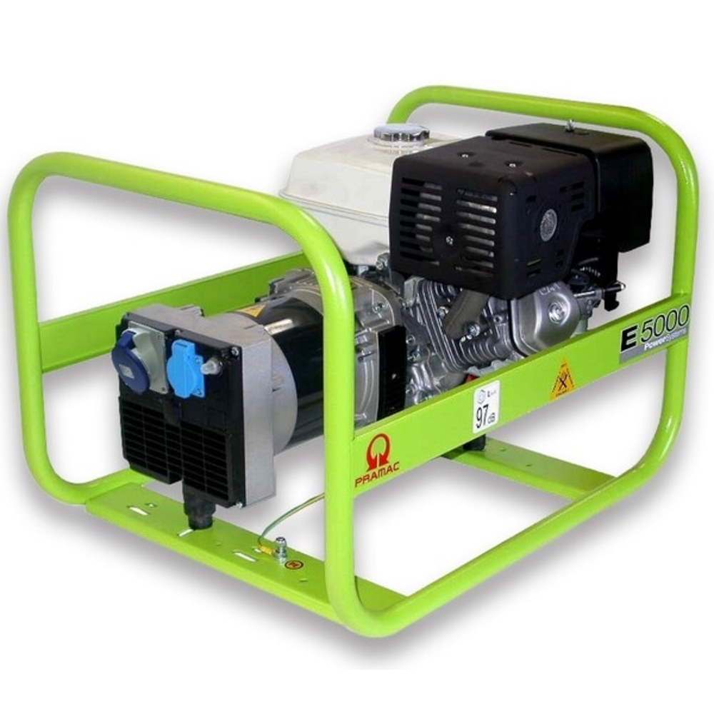 Groupe Electrogène E5000 Honda GX270 4600W Démarrage Manuel Silencieux 72dB - PRAMAC - PA432SH100F