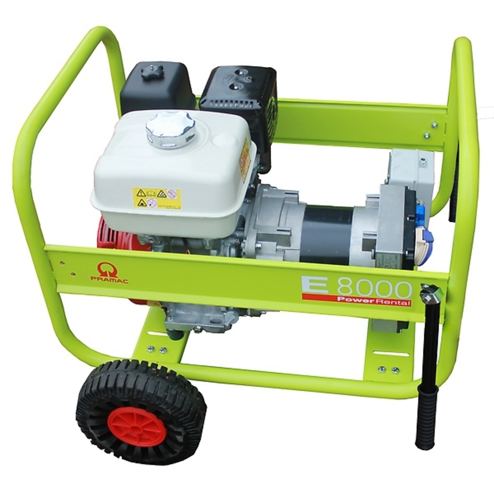 Groupe Electrogène HONDA E8000 RENTAL 6400 W - Démarrage Manuel et Kit Inclus - PRAMAC - PA652SH1006