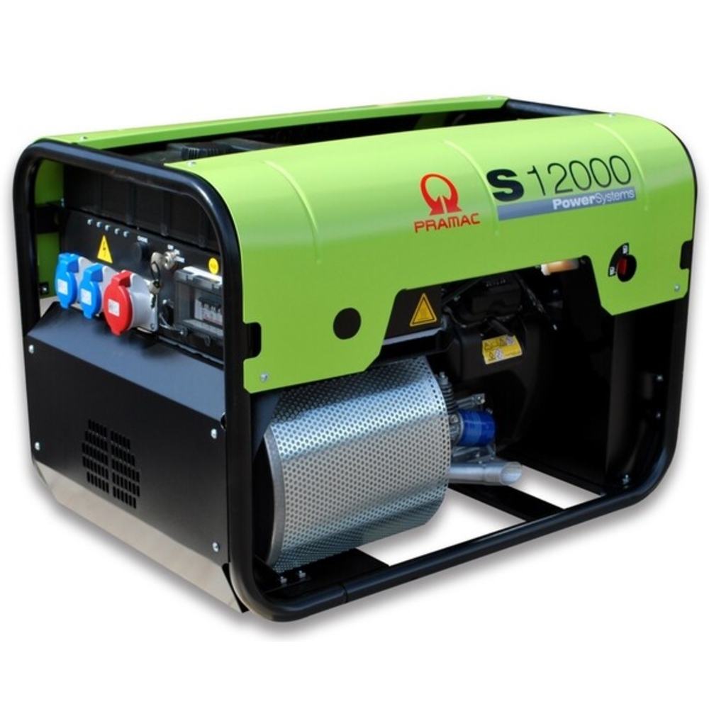 Groupe Electrogène Triphasé S12000 HONDA 11140W - Démarrage Électrique 24L 70dB - PRAMAC - PD123TH200F