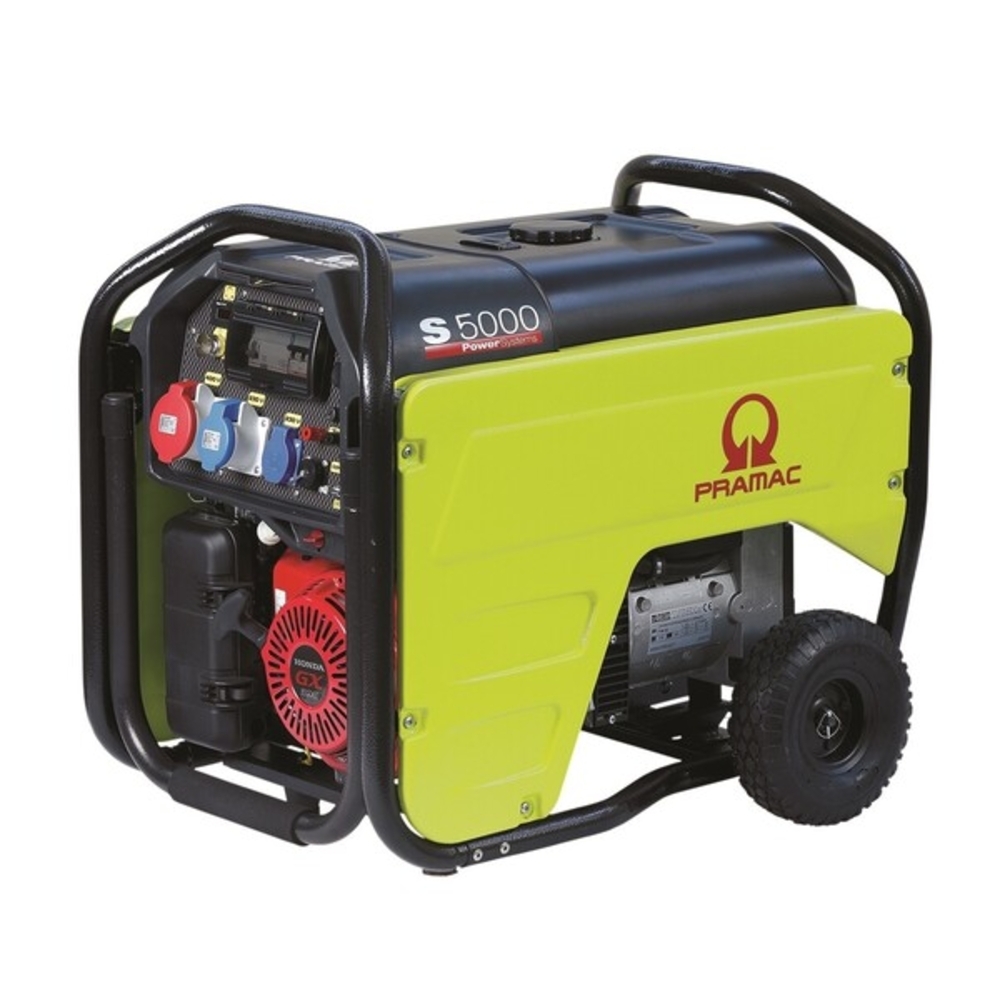 Groupe Electrogène S5000 HONDA GX270 Triphasé Essence AVR DPP Connexion - PRAMAC - PD542TH2Z05