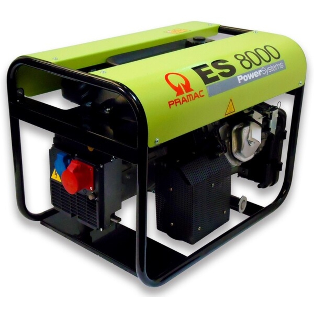 Groupe Electrogène HONDA GX390 Triphasé 6640W Démarrage Manuel 400V - PRAMAC - PE652TH100E