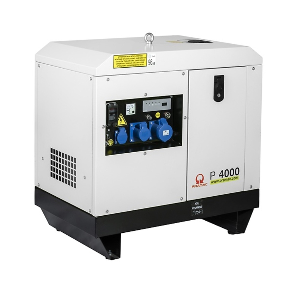 Groupe Électrogène Monophasé P4000 - 3,17 KW, Démarrage Électrique Autonomie 15h - PRAMAC - PF322SYAZ05