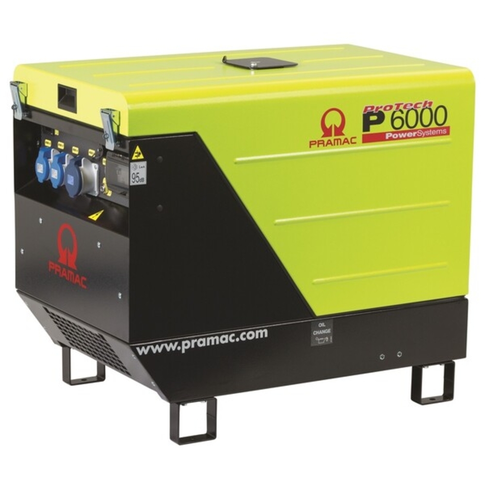 Groupe Électrogène Monophasé P6000 Yanmar 5310W Démarrage Électrique 67dB - PRAMAC - PF482SY4001