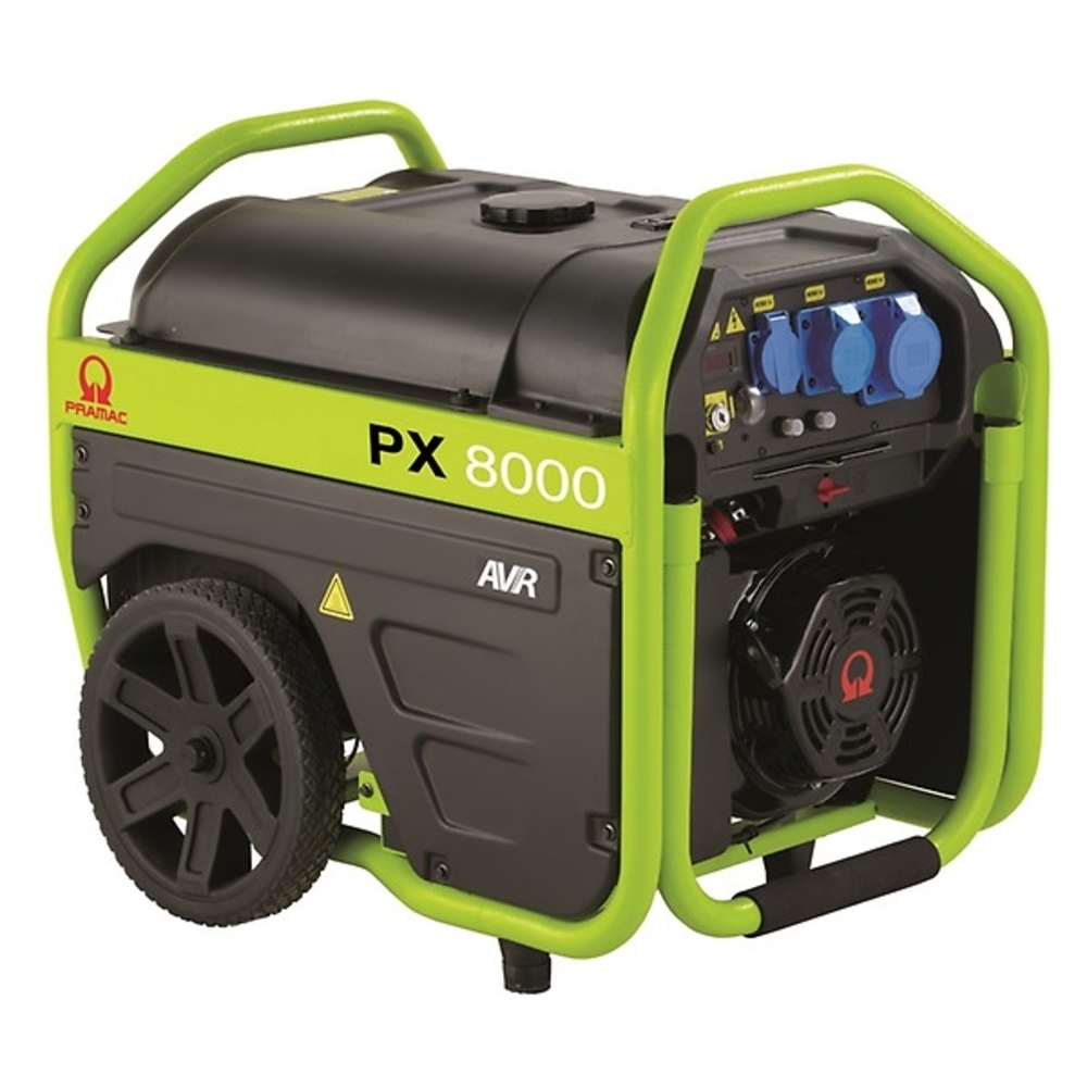 Groupe Electrogène PX8000 6000W Essence Manuel Électrique 11,8h Autonomie - PRAMAC - PK452SX2000