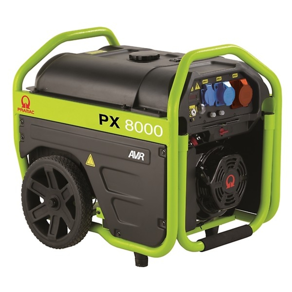 Groupe Electrogène PX8000 6000W Triphasé Essence 72 dB - PRAMAC - PK472TX2000