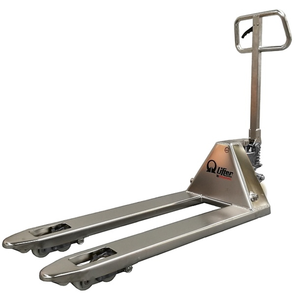Transpalette manuel inox 2,5T GS EVO MR - Ergonomique, roues nylon, 1150x525mm - PRAMAC - TDB41AII8I0