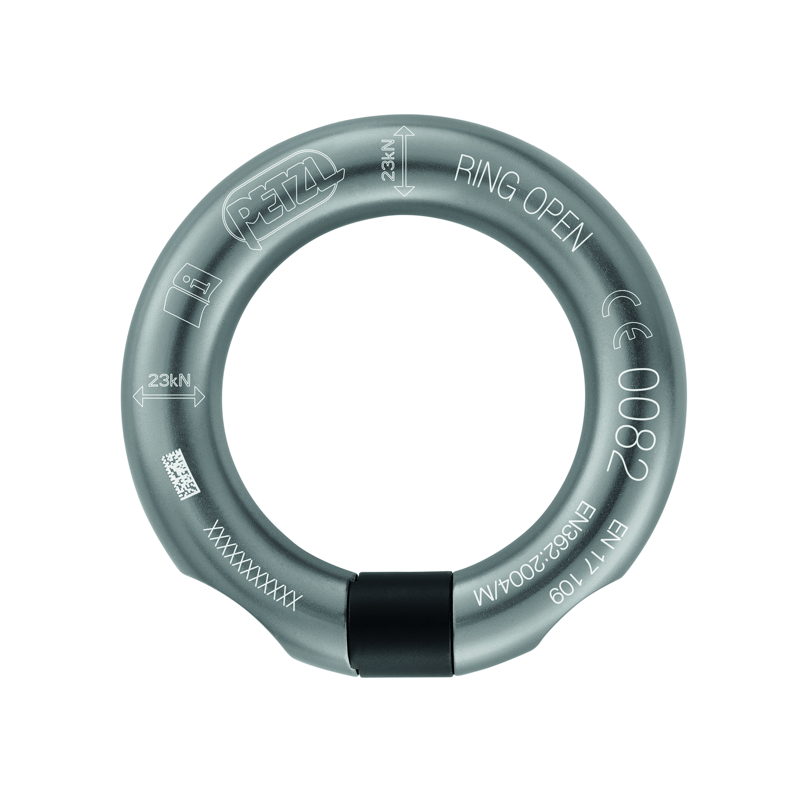 Anneau ouvrable RING OPEN anthracite PETZL - M028AA00